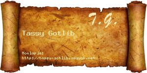 Tassy Gotlib névjegykártya